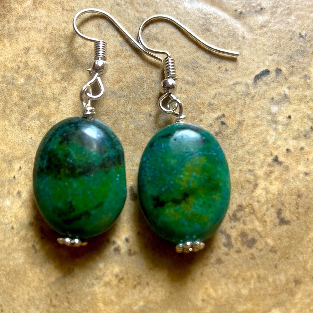 4/$20 Yellow Turquoise Gemstone Earrings